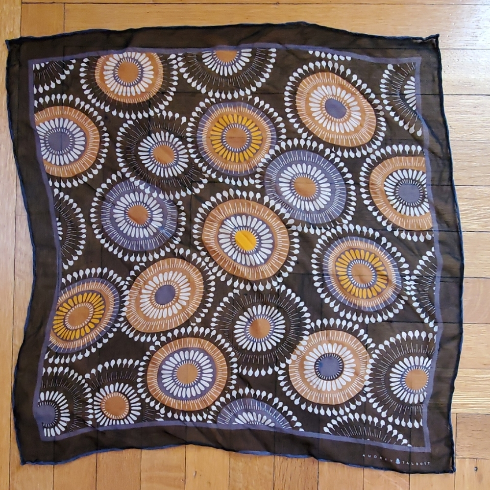 Audrey Talbott silk scarf
